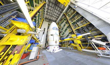 IXV in its mobile gantry pre-launch